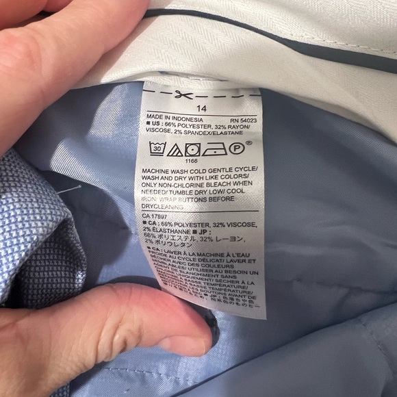 NWT Banana Republic size 14, Dress pants, blue - Picture 6 of 7